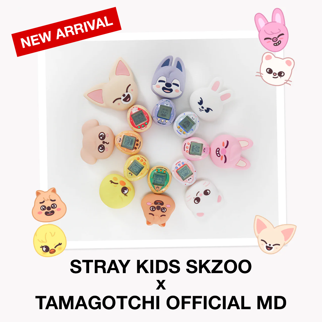 STRAY KIDS SKZOO X TAMAGOTCHI OFFICIAL COLLABORATION MD NOW AVAILABLE! STRAY KIDS SKZOO X TAMAGOTCHI OFFICIAL COLLABORATION MD NOW AVAILABLE!